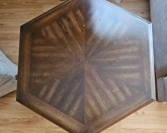 Ethan Allen Hexagonal Cabinet End Table second image