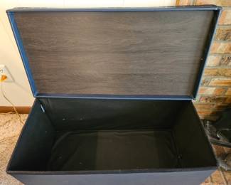 Tufted Storage Ottoman Bench with Nailhead Trim second image