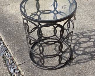 Round Metal Side Table