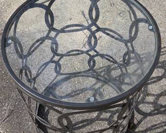 Round Metal Side Table second image