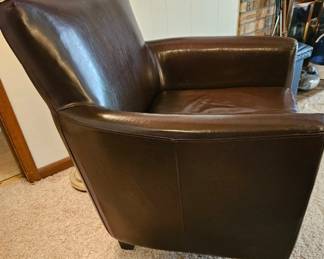 Brown Leather Armchair second image