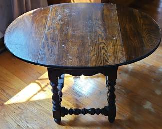 Oak Gate Leg Drop Leaf Table