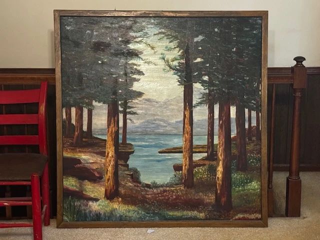 50" X 52" landscape painting