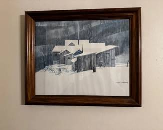 Winter Barn, Country Farmhouse