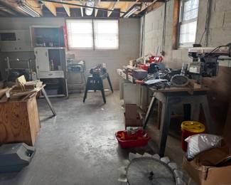 Radial Arm Saw, Skill Saw, Yard Art, Jointer Planer