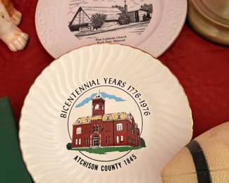 Atchison county plate and Rockport Mo plate