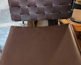 Lund Leather Criss- Cross Office Chair