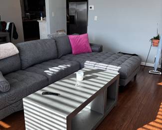 Coffee table, couch