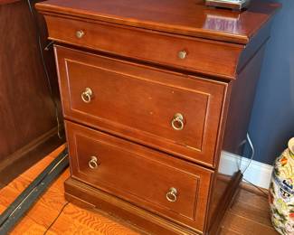 Mahogany nightstand (one of two)