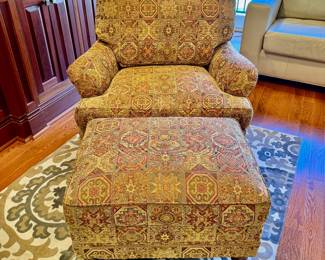 Club chair & ottoman
