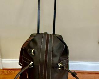 Brooks Bros. Rolling  Leather Duffle - Like New!