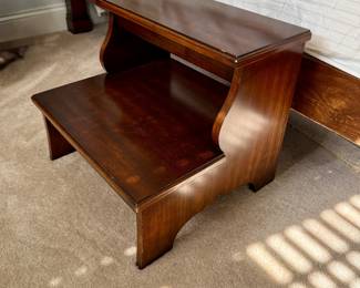 Mahogany bed steps