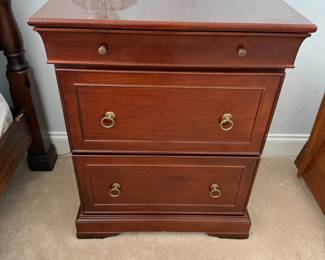 Mahogany nightstand (one of two)