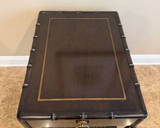 Tobi Fairley for Woodbridge Furniture end table - "bamboo" trim