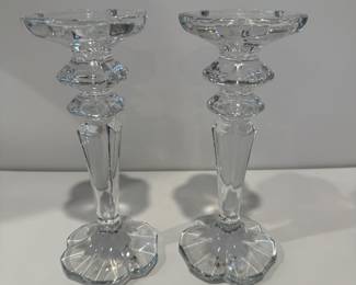 Pair Crystal Candlesticks