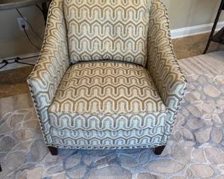 Upholstered club chairs