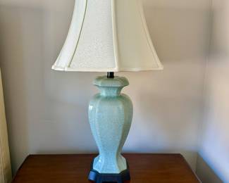 Celadon lamp (one of two)