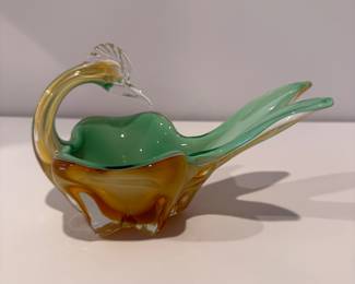 Murano Glass Bird Bowl