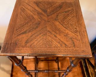 Tall wood "bamboo" stand