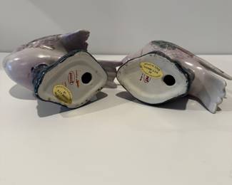 Pair Ceramic birds