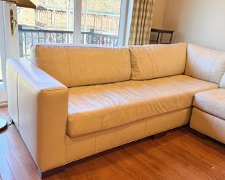 Leather sectional sofa