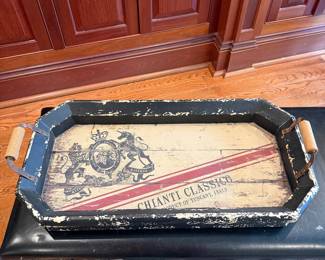 "Chianti Classico" wood tray