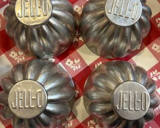 Vintage aluminum jello molds