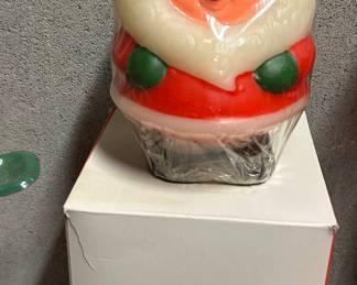 Vintage Santa candle