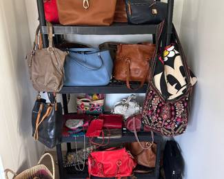 Purses. Dooney & Bourke, coach, Johnny Was etc.