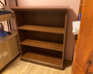 Wooden shelves