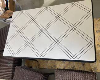 Antique Enamel Table