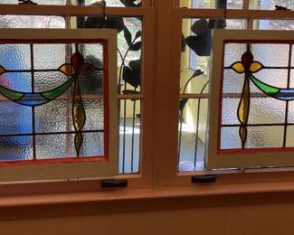 Twin Stain Glass Panels