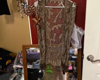 Vintage glass bead vest