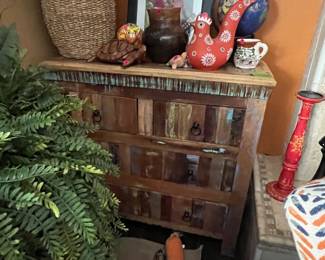 Fake plants cabinet, misc