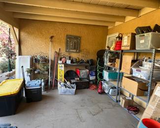 Yard tools, lights misc