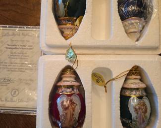 "Symphony of Angels" porcelain ornaments