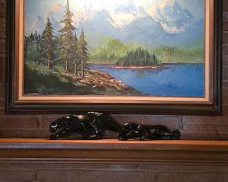 Nicely framed landscape scene by Joann Besson