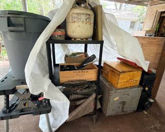 More boxes and a neat wooden trunk. The silver one at the bottom is pretty cool but I also like that one on top