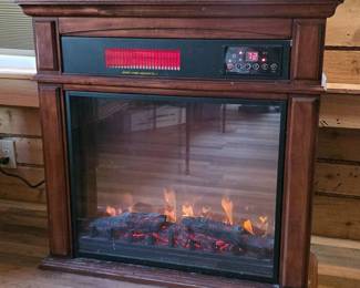 65 AllenElectronicsCompanyMantelElectricFireplaceHeater