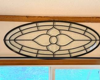 44 LargeOvalLeadedGlassPanel