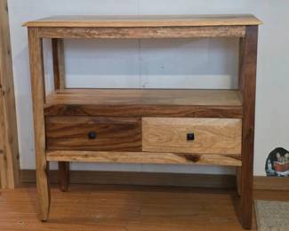 73 PorterDesignsSolidSheeshamWoodConsoleTable