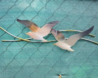 162 TIDesignSeagullPairStainlessWallArt