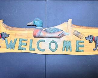 36 RusticWoodenWelcomeSign