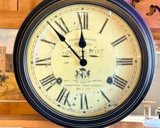 29 ThomasHoadleyVintagePortWallClock