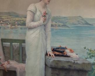 Marcus Stone Chromolitho Print 1903 