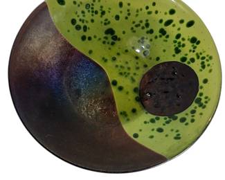 Sue Hubbard Signed Art Glass Bowl