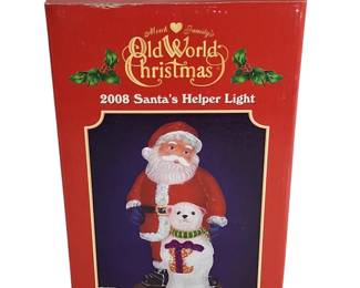 Old World Chrismas Patriotic Santa Light Old World Christmas Santa's Helper Light Old World Christmas Santa Nutcracker Light Old World Christmas Bountiful Santa Light