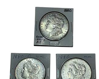 1879-O Morgan Silver Dollar UNC+ 3 x 1879 1879S 1879O Morgan Silver Dollars VF UNC XF 3 x 1880 Toning 1880-O Morgan Silver Dollars UNC AU 4 x 1881 1885 1886 1890 Morgan Silver Dollars UNC+ F 3 x 1896 1897 Toning 1898 Morgan Silver Dollars 4 x 1900-S 1902 1904 Morgan Silver Dollars UNC VF 1928-S Peace Silver Dollar VF 4 x 1964 1966 1968 1969 Kennedy Half Dollars UNC