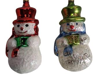 Vintage German Glass Christmas Ornaments