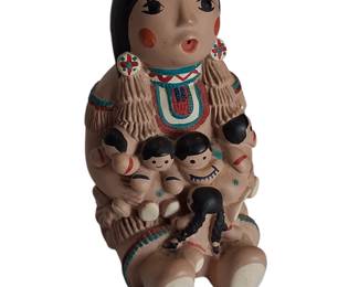 Cleo Teissedre Six Children Storyteller Pottery